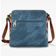 Montana West Aztec Jean Denim Crossbody Bag - Jean