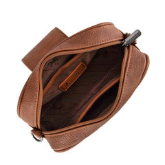 Montana West Tooled Concho Crossbody - Brown
