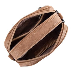 Montana West Tooled Crossbody Bag - Brown
