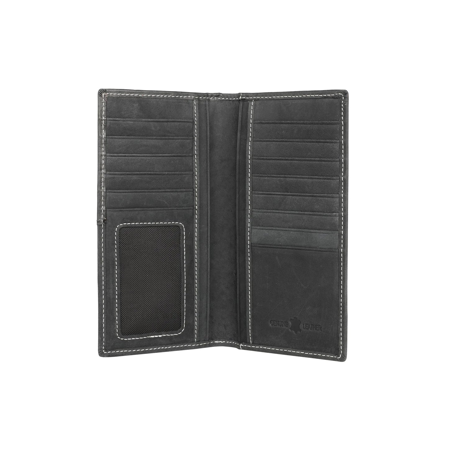 Montana West Genuine Leather Spiritual Collection Mens Wallet - Coffee - MWLW020CF