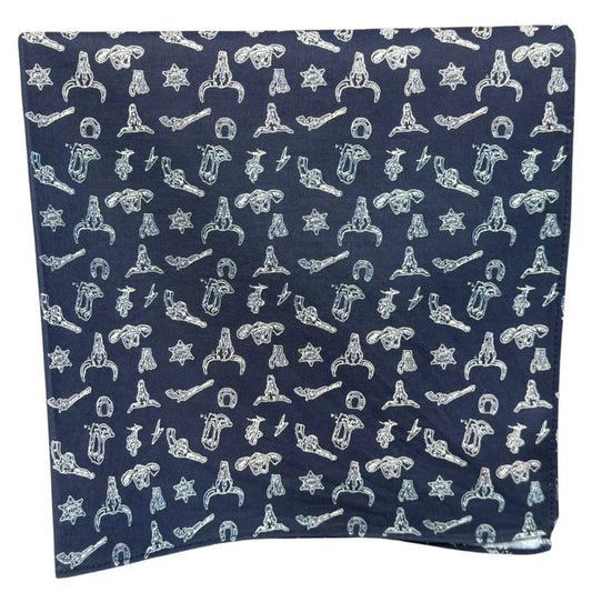 Bush Mits Navy Eston Jones Neck Scarf