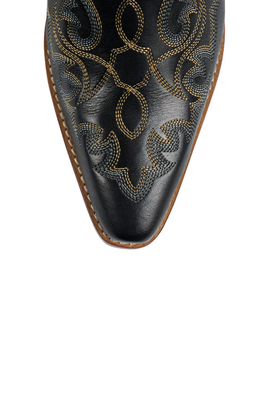Pure Western Ladies Gleeson Mule Boot - BLACK - ON SALE