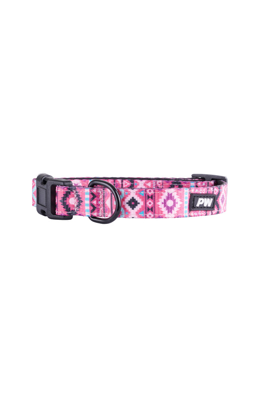 Pure Western Billie Dog Collar - Pink - P4W2923CLR