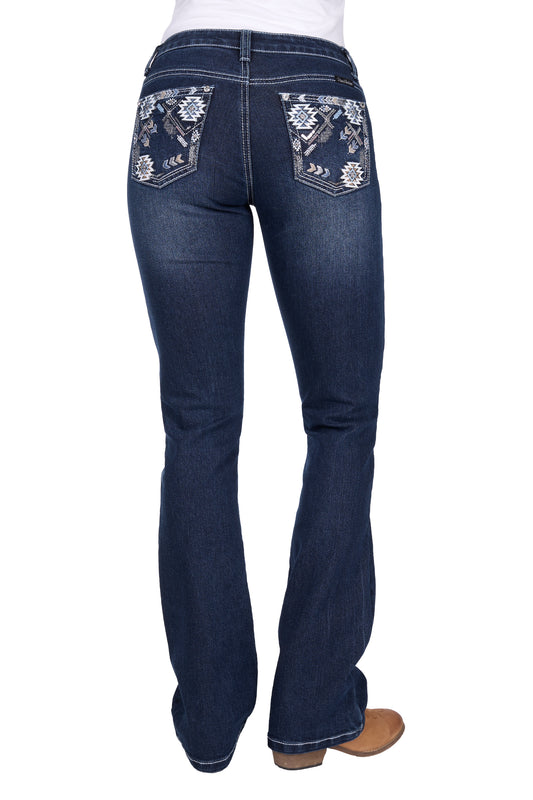 Pure Western Ladies Raven Boot Cut Jean - PCP2208235