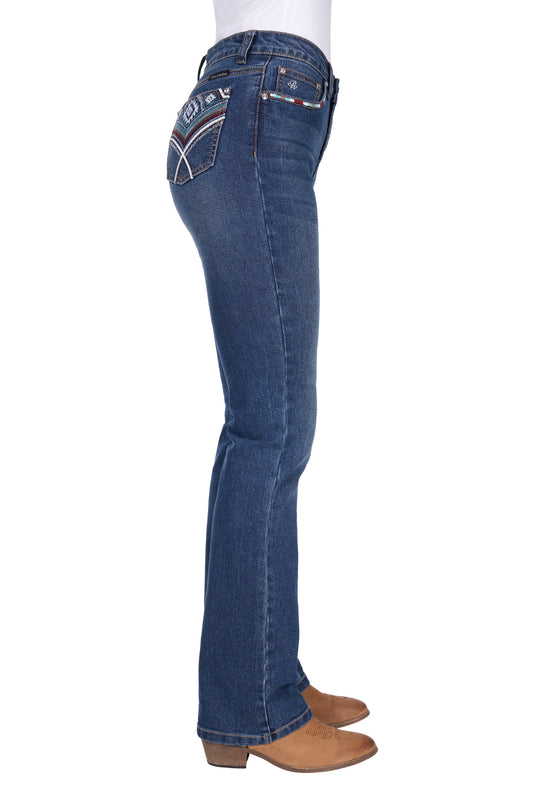 Pure Western Ladies Mary Hi Rise Bootcut Jean - PCP2213233