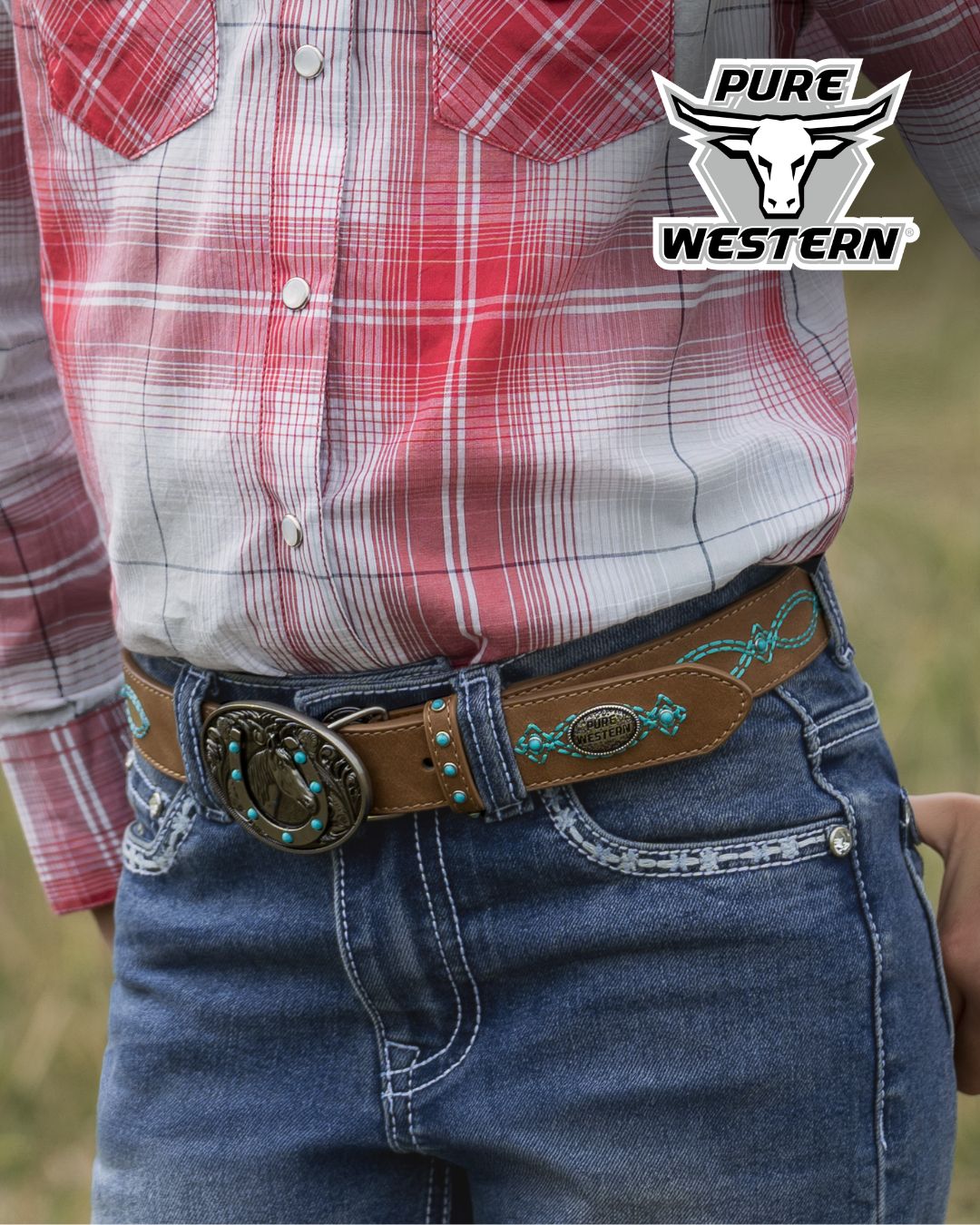Pure Western Kids Jojo Belt - PCP5902BLT