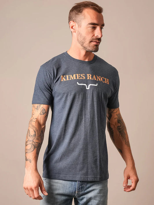 Kimes Ranch Mens Pressed Tee Shirt - Midnight Navy