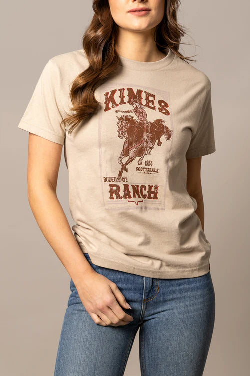 Kimes Ranch Ladies Rodeo Days T Shirt - WSH0000053 Sand