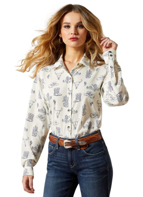 Ariat Ladies Homestyle L/S Shirt - 10065832