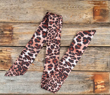 Tan and Brown Western Skinny Mini Wild Rag Scarf - TW118