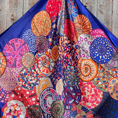 Multi Coloured Fiesta Wild Rag/Scarf - 35 x 35" - WR910X