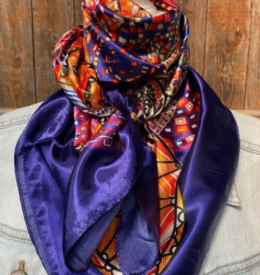 Multi Coloured Fiesta Wild Rag/Scarf - 35 x 35" - WR910X