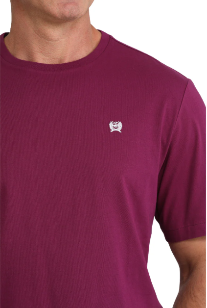 Cinch Mens Logo Solid Purple Tee - MTK1650007