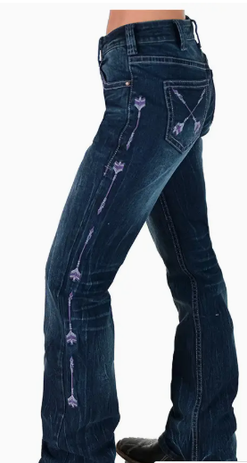 Cowgirl Tuff Purple Arrows Jean