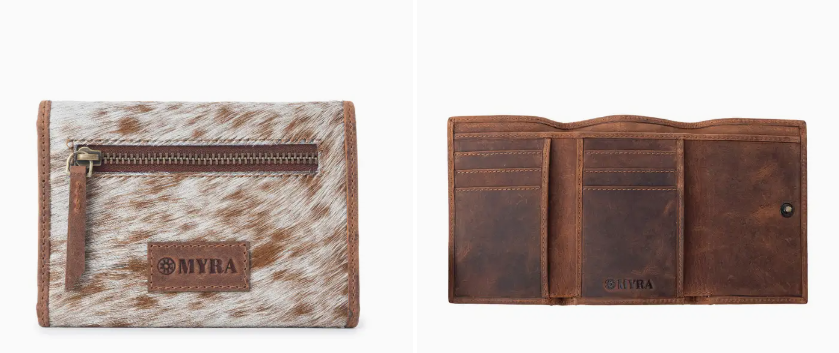 Myra Dune Wave Trail Credit Card Holder in Brindle Ivory