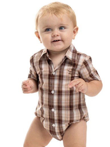 Just Country Infant Frankie S/S Full Button Jumpsuit - IWSS2656