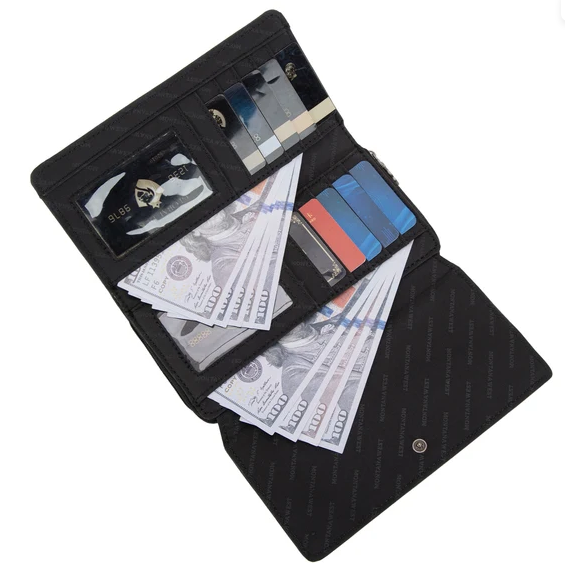 Montana West Aztec Collection Wallet - Black - MW1332-W010BK