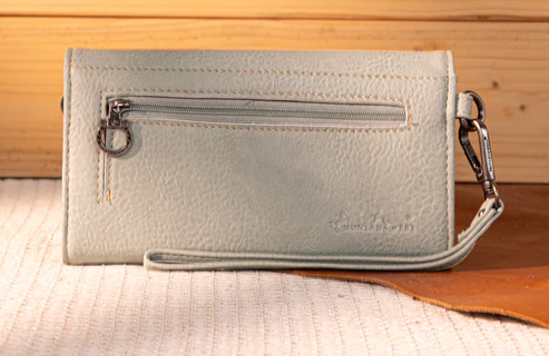 Montana West Tooled Embroidered Wallet - Light Green - MW1330-W018LGN
