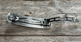 Silver Tone Fashion Turquoise Western Hair Barrette - RDB200