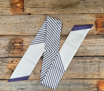 Cream Western Skinny Mini Wild Rag Scarf/Necktie - TW100
