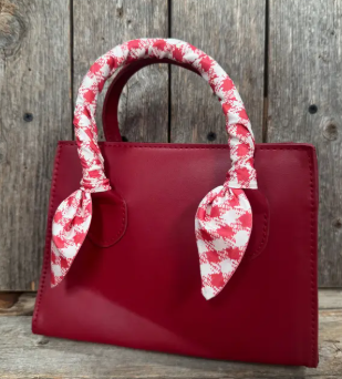 Red and White Western Skinny Mini Wild Rag Scarf/Necktie - TW124