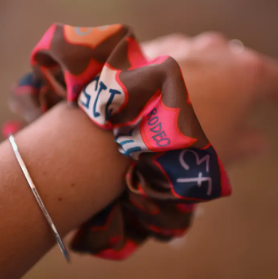Rodeo Back Numbers Scrunchie Cowgirl Hair Accessory - SR-2-007