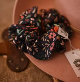 Hidden Garden Scrunchie Cowgirl Hair Accessory - SR-2-004