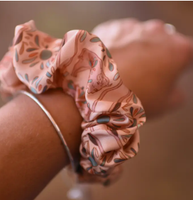 Bloomin' Bison Scrunchie Cowgirl Hair Accessory - SR-2-001