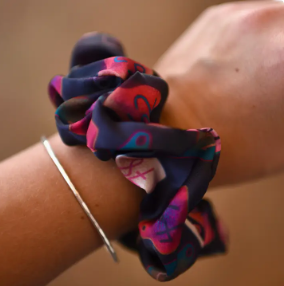 Cattle Tags Scrunchie Cowgirl Hair Accessory - SR-2-003