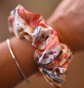 Lucky Wildflowers Scrunchie Cowgirl Hair Accessory - SR-2-006