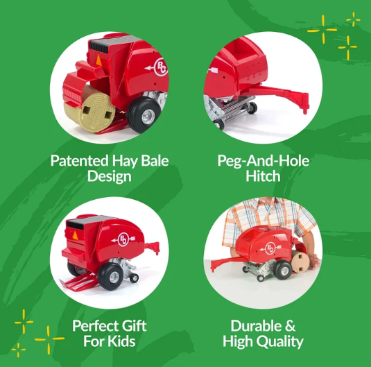 Big Country Toys - Round Baler - Red - 490R