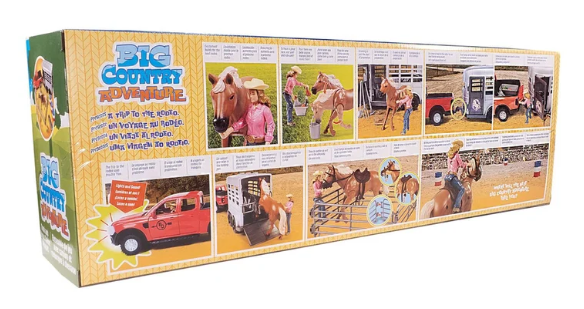 Big Country Toys - 18 Piece Truck & Cattle Trailer Playset