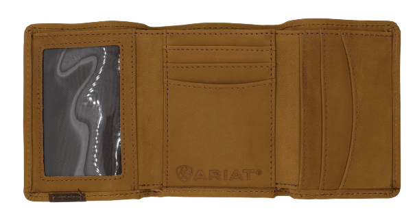 Ariat Tri-Fold Wallet - Accent Overlay