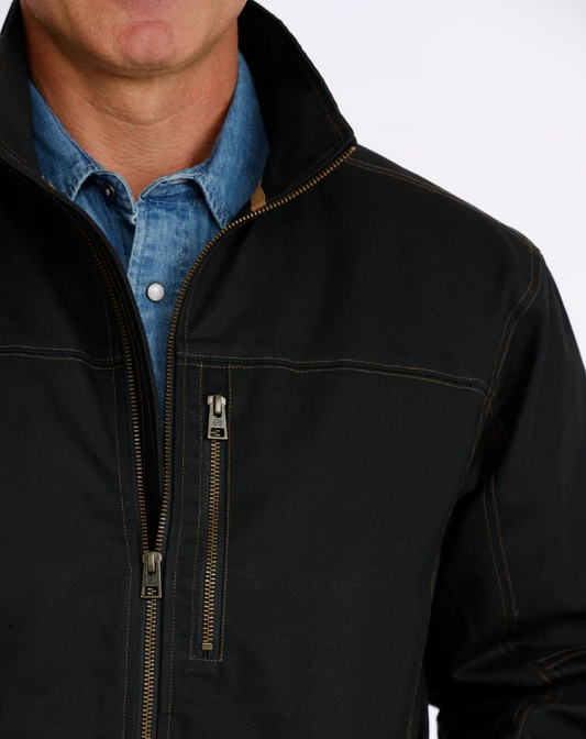 Cinch Mens Black Cotton Canvas Jacket - MWJ1938001