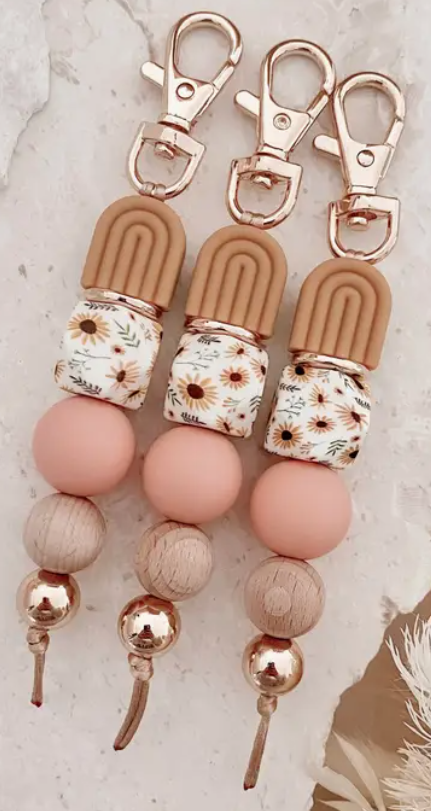 Sunflower Fields Keychain