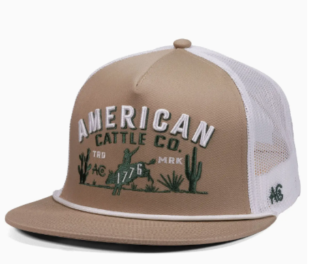 8-Second Hat - Tan/White