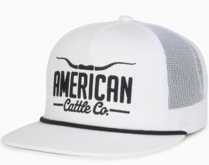Longhorn Hat - White/Black