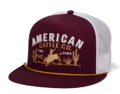 8-Second Hat - Maroon/White