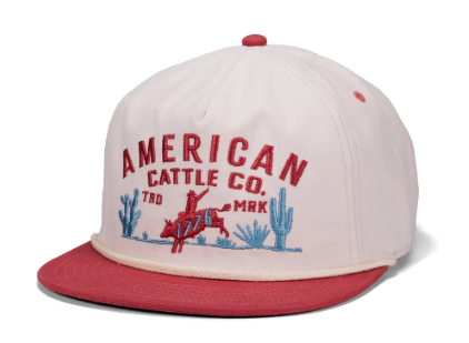 8-Second Hat - Cream/Red