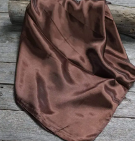 Solid Brown 35" x 35" Wild Rag/Scarf - WRS2
