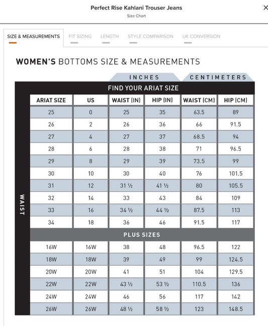 Ariat Ladies Perfect Rise Kahlani Trouser Jeans