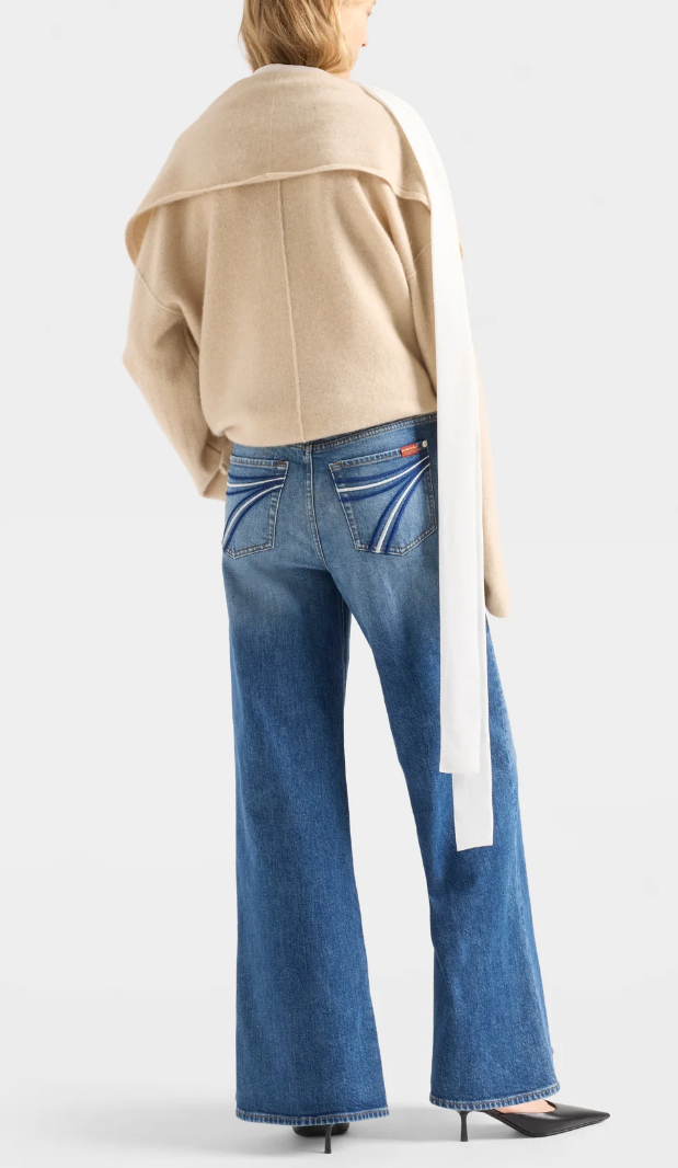 7 for all mankind Ladies DOJO Ultra High Rise Jo Bluefern - 32" Inseam