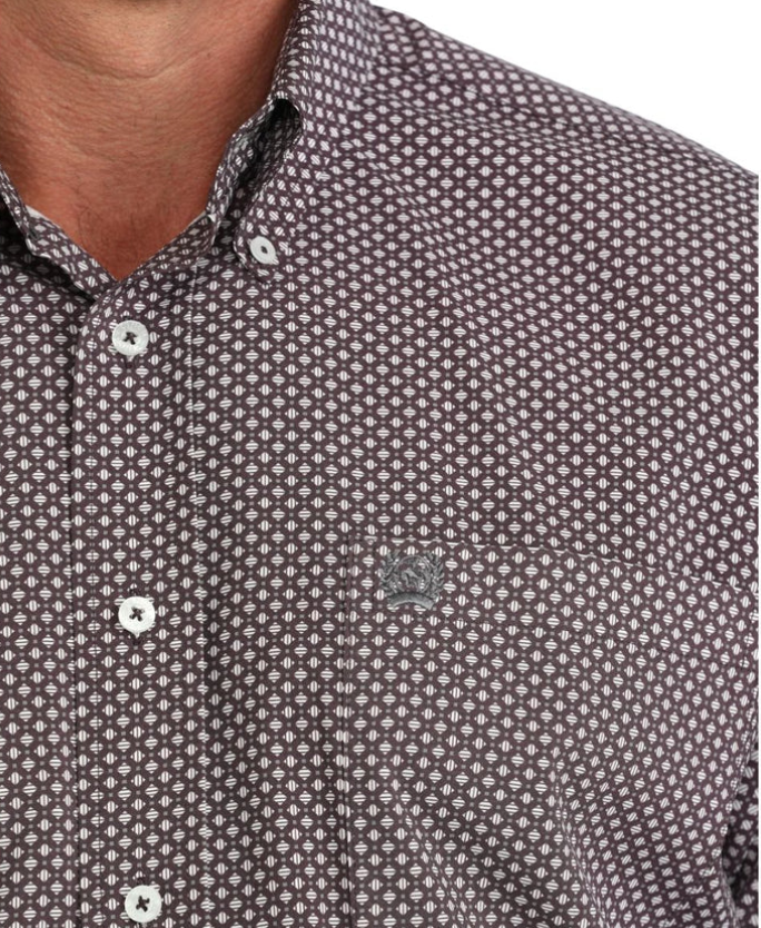 Cinch Mens Classic Fit L/S Shirt - MTW1106162 - Purple