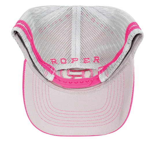 Roper Trucker Cap Logo - Hot Pink - RC2412