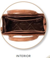 Wrangler Aztec Tooled Crossbody Bag - Beige