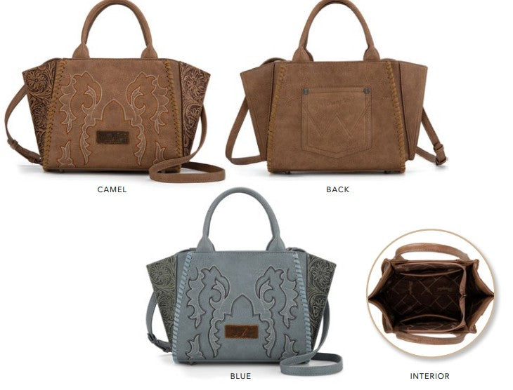 Wrangler Embroidered Tote Bag - Camel