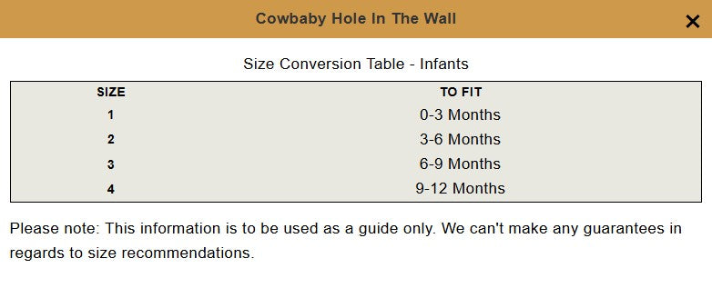 Just Country Roper Cowbaby Hole In The Wall Boot - 16222001