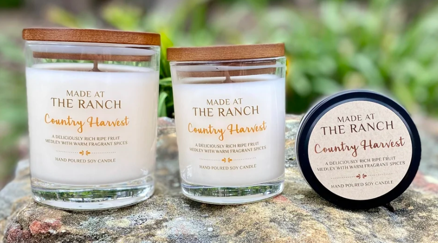 Made At The Ranch Soy Candle Scent Sampler - Country Harvest