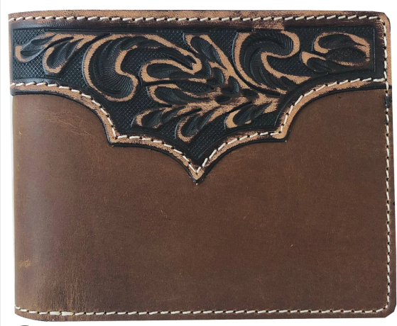 Just Country Roper Bi-fold Wallet - Tooled Yoke - 8146100