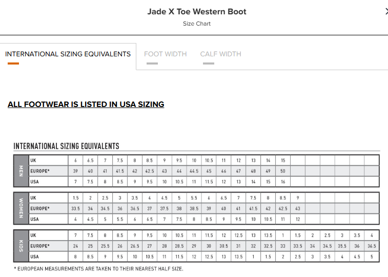 Ariat Ladies Jade X Toe Boot - 10074309